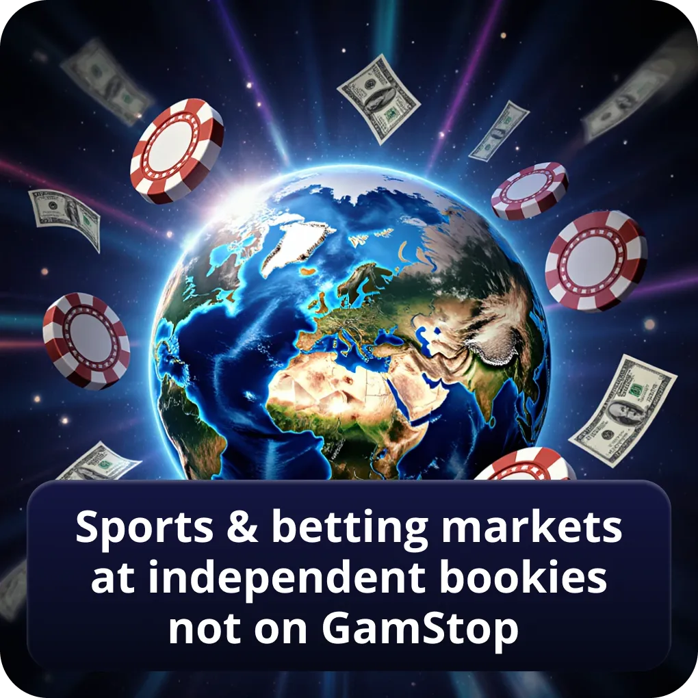 Sports & betting markets at independent bookies not on GamStop