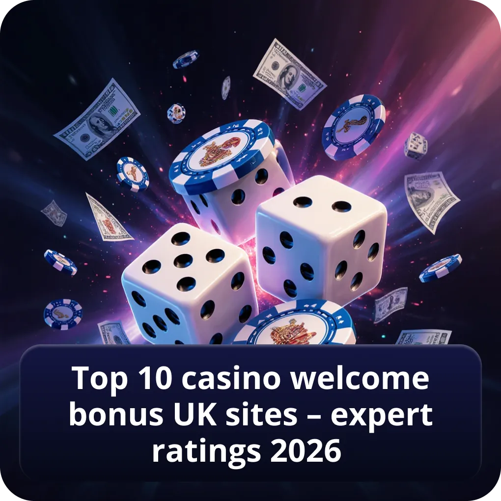 Top 10 casino welcome bonus UK sites ratings
